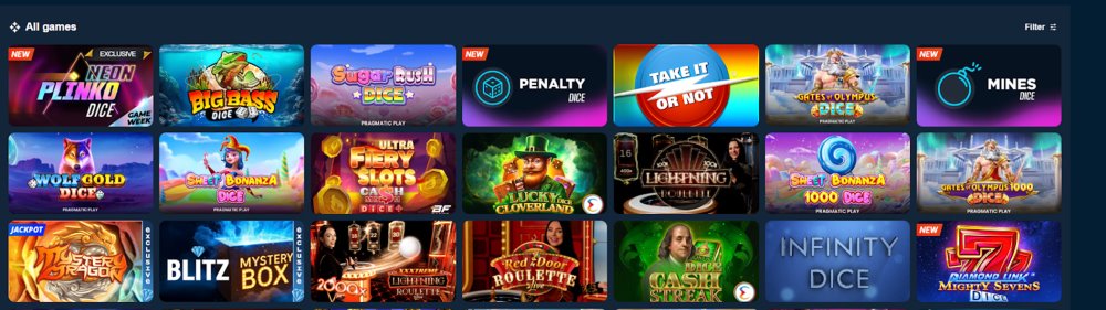 blitz casino jeux