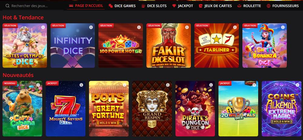 king casino jeux