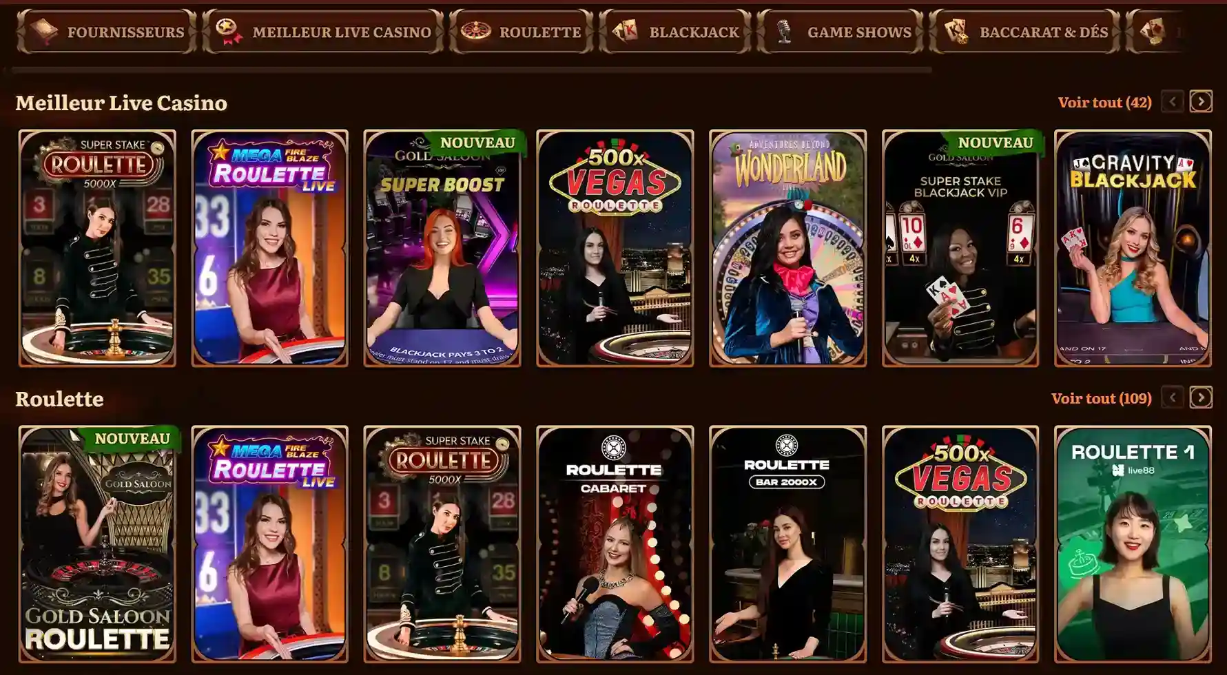 wild robin live casino