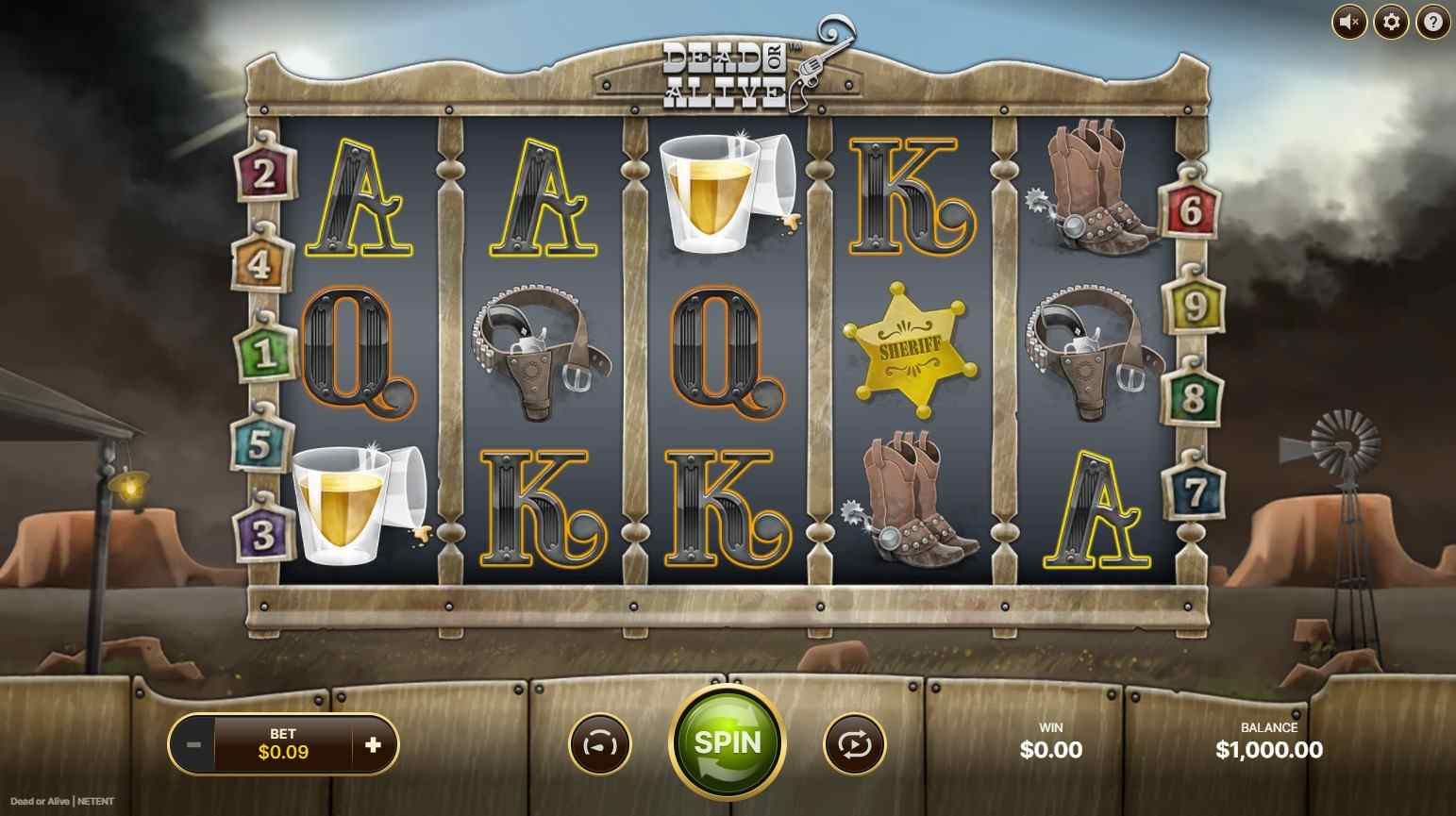 dead or alive slot