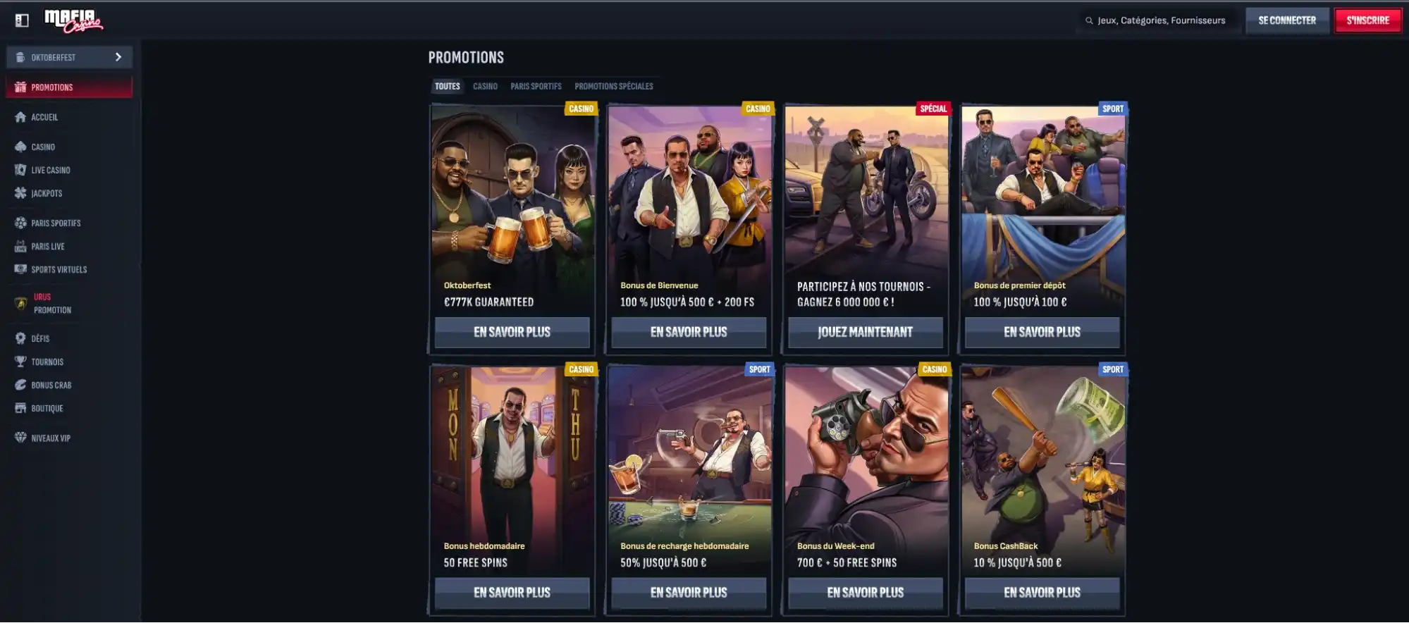 mafia promotions