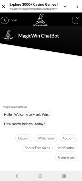 magic win chatbot