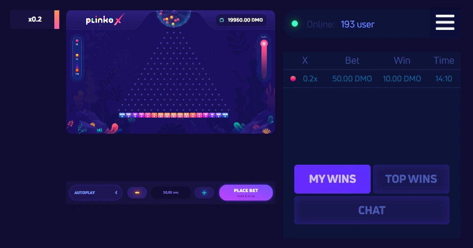 plinko x de SmartSoft